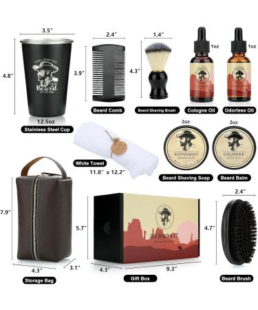 Premium Beard Care Kit for Men | Perfect Gifts for Dads Boyfriends & Brothers - Ideal for Father's Day Birthday Holidays & More - Buy Online on GoSupps.com