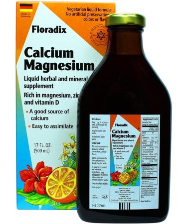 Buy Flora Floradix Calcium-Magnesium 17 fl oz (500 ml) - Natural Bone Support Supplement - Buy Online on GoSupps.com