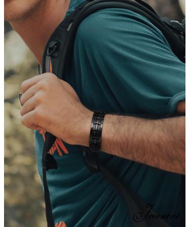 JECANORI MAGNETAM BON Men s Titanium Bracelet | Health Benefits & 3500 Gauss Ultra Strong Magnets | Energetix Magnetic Jewelry - Buy Online on GoSupps.com
