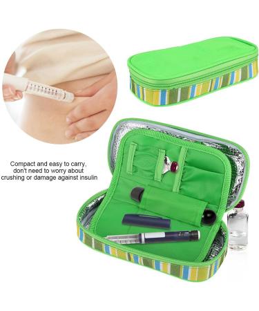 Portable Insulin Cooler Travel Case - Double Layer Diabetic Medication Organizer & Cooling Bag for Insulin Pens - Buy Online on GoSupps.com