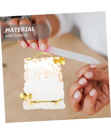  minkissy minkissy Nail Art Palette Resin Presentation Tray with Stand and Holder for Paint Nail Polish and Makeup - Buy Online on GoSupps.com