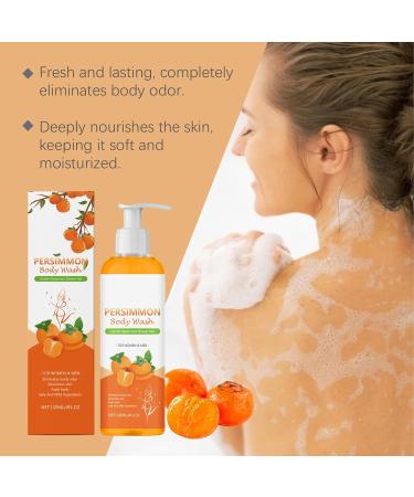 VKaoess Persimmon Body Wash & Shower Gel Deodorant Body Wash with Persimmon for men and women eliminates strong odor deeply cleansing and moisturizing with fresh scent Travel Shower Gel 2 bottles - Buy Online on GoSupps.com