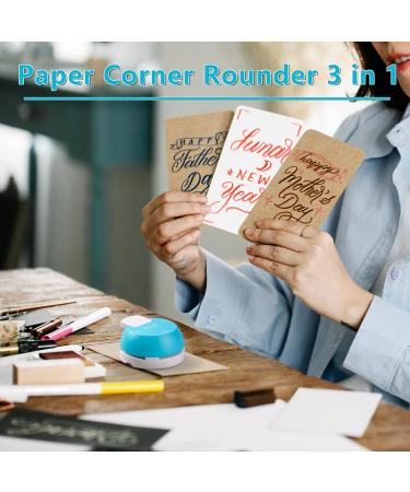 Ecraft Paper Corner Rounder Punch: 3 in 1 (R4mm R7mm R10mm) Corner Rounder Cutter for Paper  Laminate  Photo DIY Projects  Card Making and Scrapbooking - Buy Online on GoSupps.com
