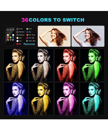LUXCEO RGB LED Photography Lighting Wand - 1000 Lumens, CRI 95+, USB Rechargeable, Remote Control, Carry Bag - Adjustable Color Temp, 36 Colors - Buy Online on GoSupps.com