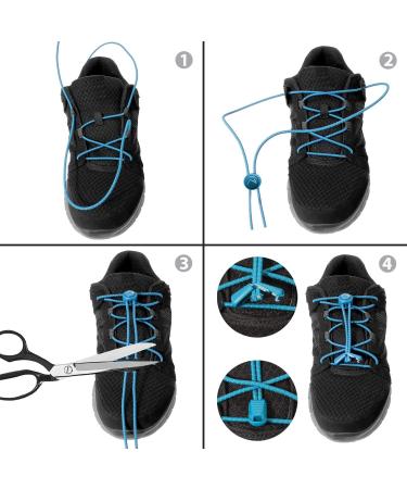 Buy CampTeck Quick Release Elastic Shoelaces - Grey Quick Lacing System for Easy Fit - International Shipping Available - Buy Online on GoSupps.com