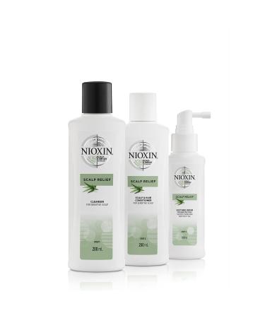 Nioxin Scalp Relief System | For Sensitive, Dry, Itchy Scalp | Cleanses, Soothes & Thickens Hair | Paraben & Sulfate Free 3-Piece Kit - Buy Online on GoSupps.com