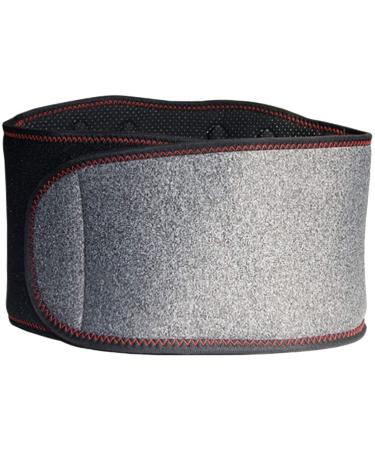 Self-heated lumbar support for men women office self-waiver protection gray magnetic sports belt waist/abdominal support (gray)