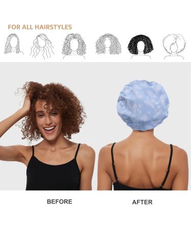 Leaf Pattern Silk Satin Sleep Cap for Curly Hair - Adjustable Double Layer Bonnet for Women - Buy Online on GoSupps.com