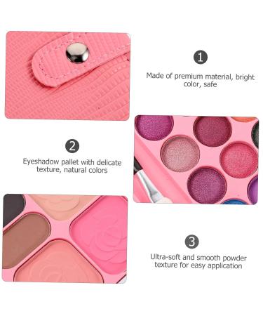 33-Piece Makeup Palette & Eyeshadow Toys for Kids | Blush Pan Cosmetic Bag | Ideal Gift for Girls - Buy Online on GoSupps.com