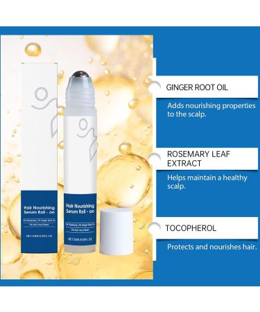  Generisch Hair Growth Oil - 25 ml - Roll-On - Thickening Scalp Oil - Natural Solution for Straight Curly Dry and Damaged Hair - For Daily Use - Buy Online on GoSupps.com