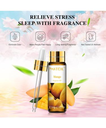 Purify Your Space with PHATOIL Mango Fragrance Oil - 10ml for Diffuser, Aromatherapy, Soap, Candle Making - Pack of 1 - Buy Online on GoSupps.com