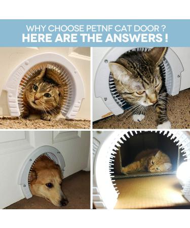 Interior Cat Door with Removable Cleaning Brush | Large Pet Pass for Adult Cats | Easy Install for Indoor Cats up to 35 lbs | Includes Instructions & Screws - Buy Online on GoSupps.com