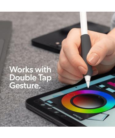 Paperlike Pencil Grips for Apple Pencil 1st & 2nd Gen - Set of 2 - Charcoal - Comfort & Precision - Buy Online on GoSupps.com