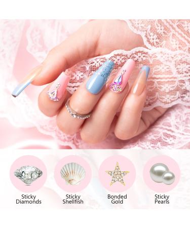 RARJSM Rhinestone Nail Art Glue Gel - Super Strong Adhesive for Nail Art Decoration - 15ML Clear Nail Glue for Gem Crystals, Sequins, and Flakes - Buy Online on GoSupps.com