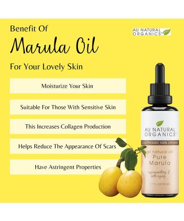 100% Pure Marula Oil for Hair and Skin - Natural Moisturizer and Anti-Aging Treatment - Cold-Pressed Organic - 1.7 Oz - Buy Online on GoSupps.com
