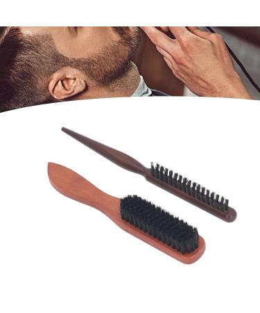 2 Piece Beard Brush Set - Boar Bristle & Teasing Brush for Men | Best Beard Care Tools - International Shipping Available - Buy Online on GoSupps.com