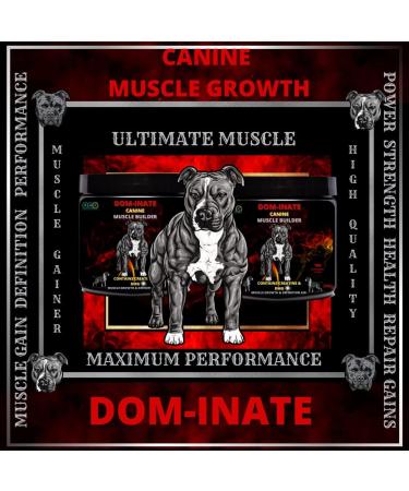 Advanced Animal Care Dog Muscle Builder All Breeds Muscle Gainer for Dogs Dominate Bully Maximum Gain Strength Energy Chew - Buy Online on GoSupps.com