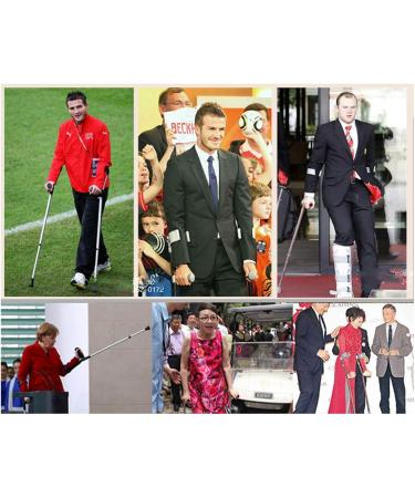 Arm Cuff Crutch Forearm Crutches Balancing Mobility Aid Height Adjustable Cane for Elderly Disabled Walking Stick 1 Pair - Buy Online on GoSupps.com