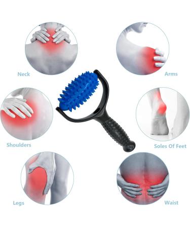 XCSJ Massage Roller with Balls & Handle - Ultimate Self-Massage Device for Relaxing Back Shoulders Arms & Legs (Black) | International Shipping Available - Buy Online on GoSupps.com