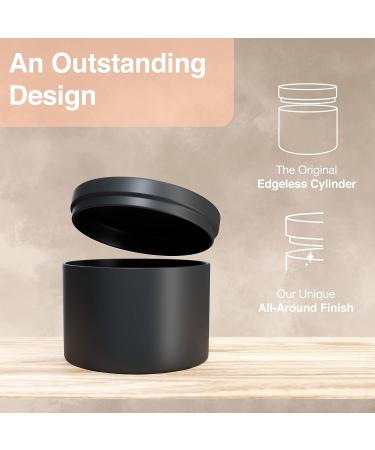 24-Pack 8oz Matte Black Candle Tins - Edgeless Cylinder Design - Bulk Candle Jars - Buy Online on GoSupps.com