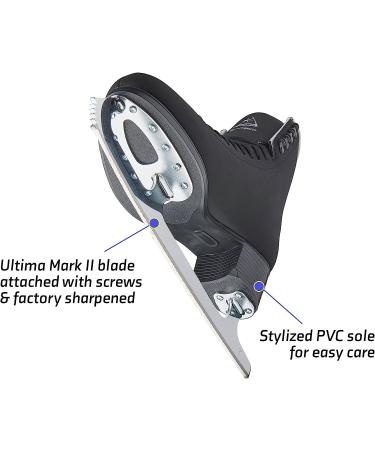 Jackson Ultima Mystique Men's/Boys Black Kids 2 Ice Skates with Mark II Blade - Buy Online on GoSupps.com
