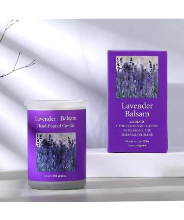 ADK Lavender Balsam Soy Aromatherapy Candle - 10 oz Relaxing Scented Jar - 48+ Hours Burn Time - Perfect Gift for Men & Women - Buy Online on GoSupps.com