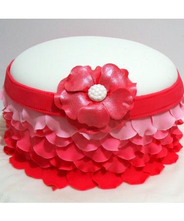72 Pieces Edible Rose Petal Cake Toppers Edible Sticky Rice Paper Decorative Cake Edible Cake Decorations for Wedding Birthday Baby Shower (Rose Petal) - Buy Online on GoSupps.com