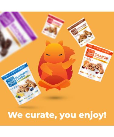 Peaceful Squirrel Variety Cooper Street 5-Pack - All Natural Nut, Dairy, and Soy Free Twice Baked Cookies - Low Sugar and Calorie - 5 Flavors - 5 Bags, 5 Ounce - Buy Online on GoSupps.com