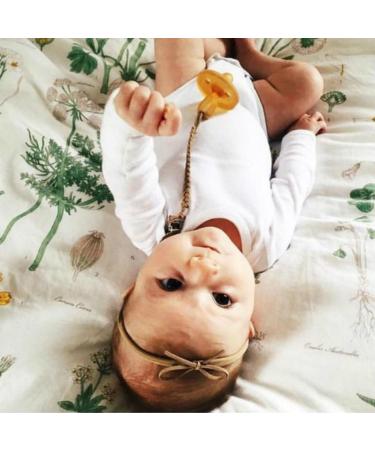 Lisanl Leather Pacifier Chain for Babies - Black Pacifier Holder & Accessory - Buy Online on GoSupps.com