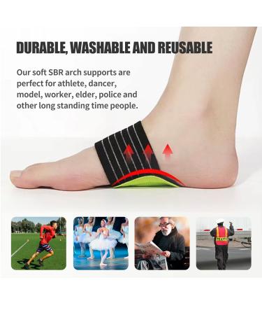 3 Pairs Arch Support Brace Plantar Fasciitis Foot Relief Cushions for Men Compression Fasciitis Cushioned Support Sleeves for Women for Flat Feet Heel Fatigue& Achy Feet Problems - Buy Online on GoSupps.com