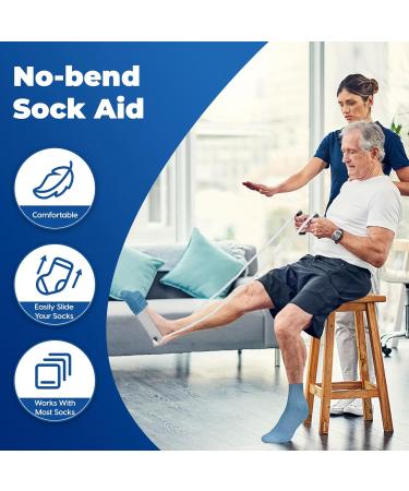 Milifox Dressing Aid for Compression Stockings | Ideal for Seniors Pregnant & Immobile | Post-Hip Surgery Help - Buy Online on GoSupps.com