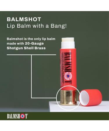 BALMSHOT Two Pack of 100% All Natural Pomegranate Lip Balm - Buy Online on GoSupps.com