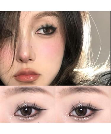 Jutqut 2PCS Liquid Glitter Eyeliner Eyeshadow Shimmer Eyeshadow and Matte Eyeshadow 2 in 1 Dual-End Cream Cosmetics Eyeshadow Eyeliner Glitter Matte Glitter Pressed All Highly Pigmented Blending Liquid Create Korean & Smoky Eyeshadow Makeup #Pk01&pk02 - Buy Online on GoSupps.com