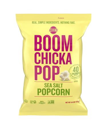 Angie's BOOMCHICKAPOP Sea Salt Popcorn 4.4 oz. (Pack of 4) Sea-Salt - Buy Online on GoSupps.com