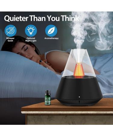 Ltyioe 150ml Aroma Diffuser for Essential Oils | Ultrasonic Humidifier with Remote Control Auto Shut-off & LED Mood Light (Black) | Aromatherapy & Home Wellness - Buy Online on GoSupps.com