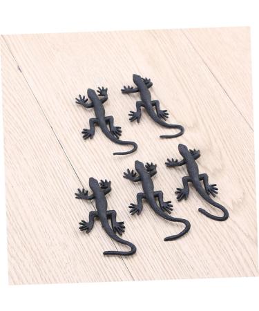 Feltelectr 10-Pack Halloween Gecko Toys - Creepy Simulation Gifts & Decor | Black 3.5x8cm Models for Spooky Fun - Buy Online on GoSupps.com