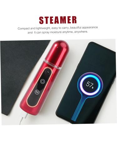 FOMIYES Nano Facial Mister Eyelash Mister Mini Facial Mister Facial Humidifier Mist Sprayer Steamboat Cool 14X3.9X3.9CM Red - Buy Online on GoSupps.com