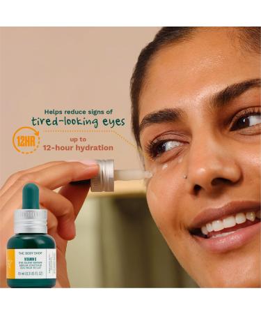 The Body Shop Vitamin C Eye Glow Serum - Illuminating & Brightening Eye Treatment - 0.3 Fl Oz - International Shipping Available - Buy Online on GoSupps.com