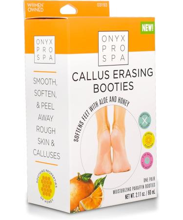 Onyx Pro Spa Callus Erasing Booties - Unisex Foot Care for Smooth Feet - Buy Online on GoSupps.com
