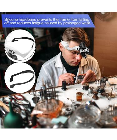 JUOIFIP Hands Free Head Magnifying Glasses with Light - 10X/15X/20X/25X Magnifier Set for Close Up Work - Buy Online on GoSupps.com