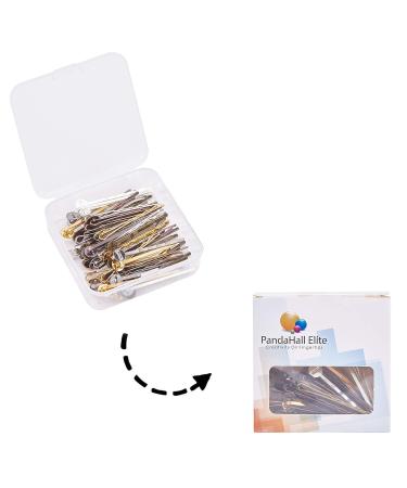 Shop Pandahall 50 Sets Hair Bobby Pins & Clips - 5 Colors DIY Glass Cabochons | International Shipping Available - Buy Online on GoSupps.com