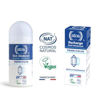  ATOA ATOA - 100g Alum Deodorant Stick COSMOS NATURAL certified - Buy Online on GoSupps.com