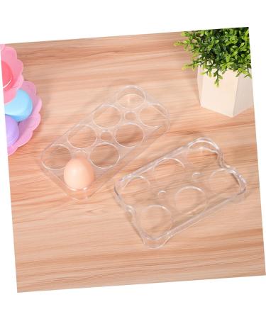 Uonlytech Egg Holder 2pcs Refrigerator Eggs Egg Brackets Egg Trays for Kitchen Egg Storage Racks Egg Plate Lattice Pack - Buy Online on GoSupps.com
