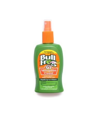 Bullfrog Mosquito Coast Bug Spray Insect Repellent + Sunscreen SPF 50, Pump Spray 4.7 Fl Oz - Buy Online on GoSupps.com