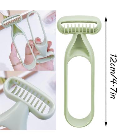 UGIF 3PCs Manual Hair Removal Knife - Painless Bikini & Armpit Trimmer for Women - Portable Face & Full Body Razor - 12cm Pink - Buy Online on GoSupps.com