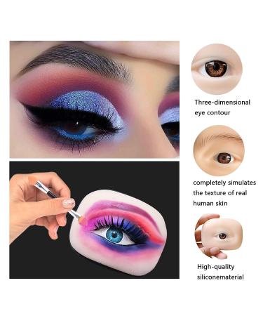 5d Makeup Practice Board with Self-Adhesive Eyelashes & Eyeshadow Applicators - Buy Online on GoSupps.com