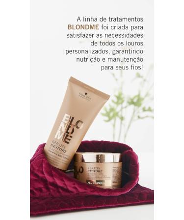 Schwarzkopf Professional BlondMe Keratin Restore Conditioner 200 ml - Nourishing Hair Care for Blondes - International Shipping Available - Buy Online on GoSupps.com