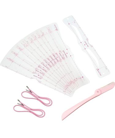 15-Piece Eyebrow Template Kit | Reusable Stencils & Razor for Women | Perfect Makeup Tools - Buy Online on GoSupps.com