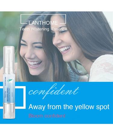 LANTHOME Teeth Whitening Kit - 3Pcs Essence, Pen, Deluxe Set | Intensive Stain Removal and Yellowing Reduction | Oral Care Products - Buy Online on GoSupps.com