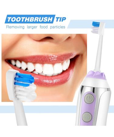 Leominor Cordless Water Flosser - Professional Oral Irrigator 2021 | IPX7 Waterproof, Rechargeable, 7 Jet Tips, Travel Bag | Purple - Buy Online on GoSupps.com
